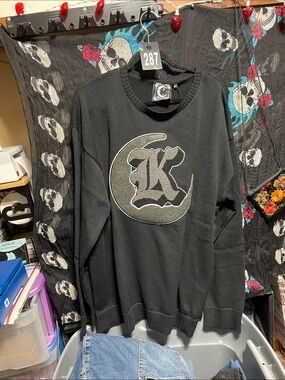 #287 4XL Killstar NWT Embroidered 'K' Crest college style sweater